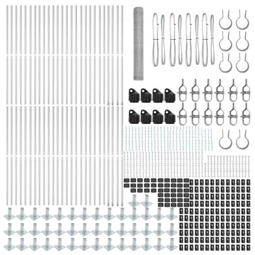 Стълб за ограда. Сребристо
