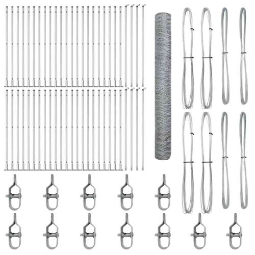 Стълб за ограда. Сребристо