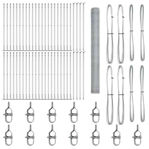 Стълб за ограда. Сребристо