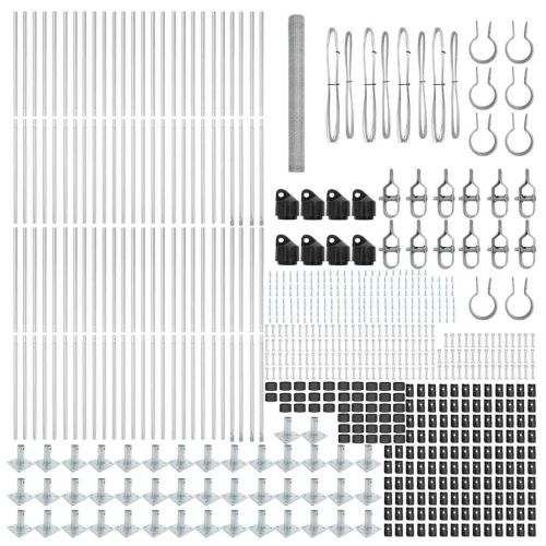 Стълб за ограда. Сребристо