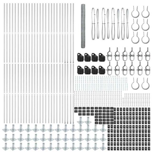 Стълб за ограда. Сребристо