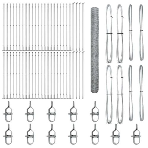 Стълб за ограда. Сребристо