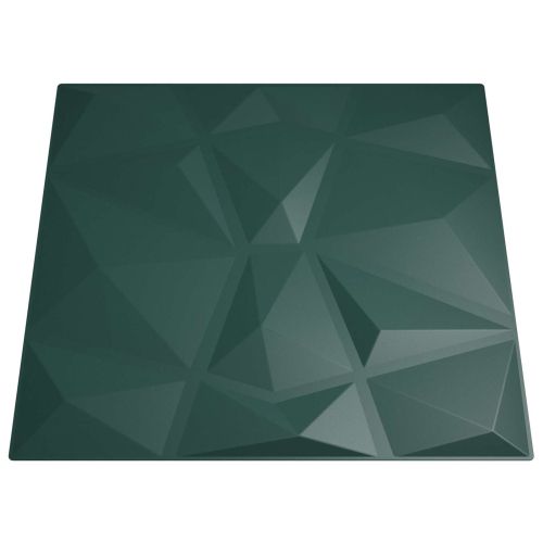 Стенни панели 48 pcs Зелено 50 x 50 cm XPS Пяна