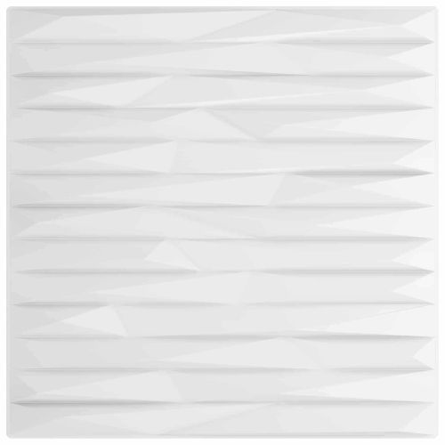 Стенни панели 48 pcs Бял камък 50 x 50 cm XPS Пяна