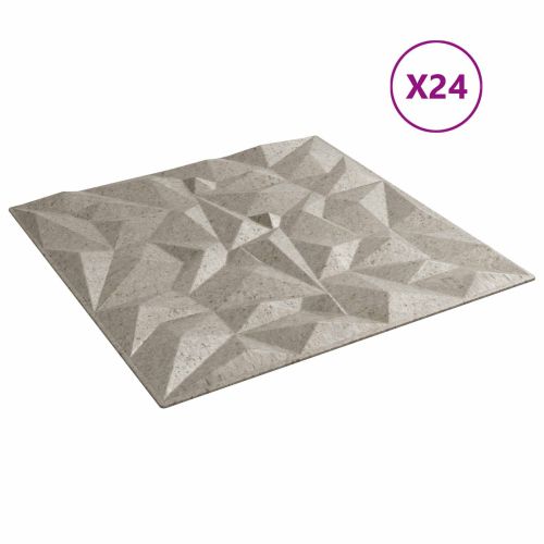 Стенни панели 24 pcs Аметист Бетон 50 x 50 cm XPS Пяна