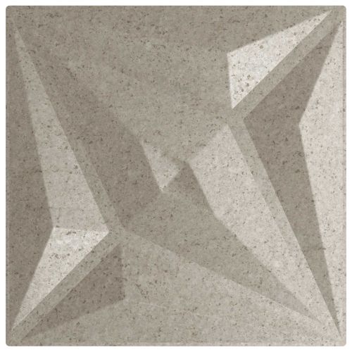 Стенни панели Звезда 24 pcs Звезда Бетон 50 x 50 cm XPS Пяна