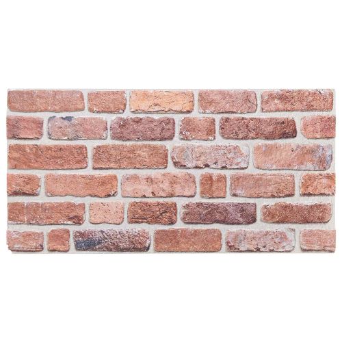 Стенни панели 10 pcs Червено 100 x 50 cm EPS пяна