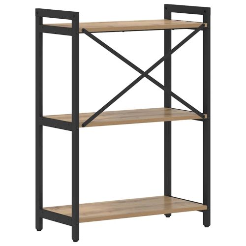 Рафт за книги Дъб 60 x 30 x 85 cm Инженерно дърво