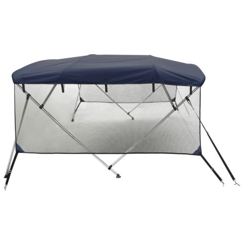 Тента за лодка с 4 дъги мрежести страници 243x(230-244)x137 см