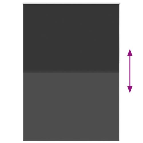 Затъмняваща ролетна щора 144,4x230 см, ширина на плат 140 см, черна
