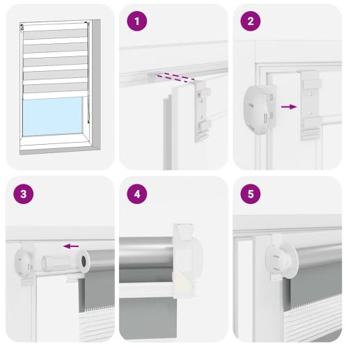 Зебра щора 40,9x100 см Ширина на плат 36,7 см черна