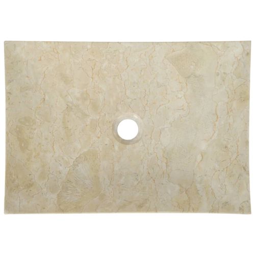 Мивка, 50x35х12 см, мрамор, кремава