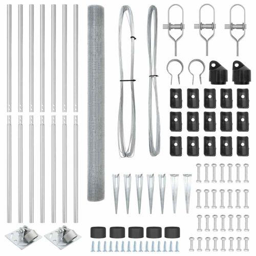 Стълб за ограда. Сребристо