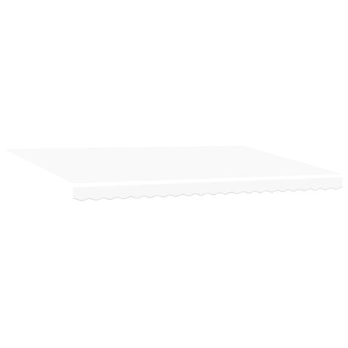 Прибираща се тента Бяло 500 × 350 cm Полиестер