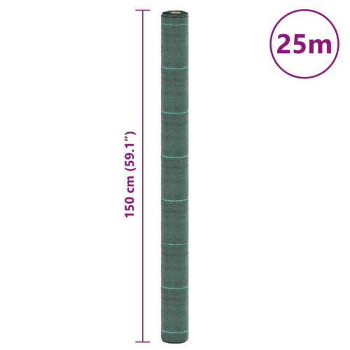 Мембрана против плевели, зелена, 1,5x25 м, PP