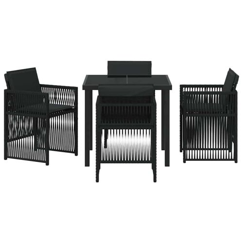 Комплект за хранене в градината 5 pcs Черно