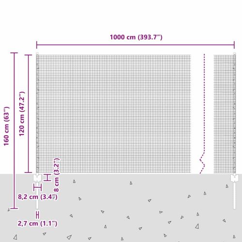 Ограда с пост Сиво