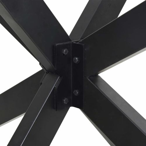 Крак за трапезна маса с форма на паяк, антрацит, 85x85x(72-73) см, стомана