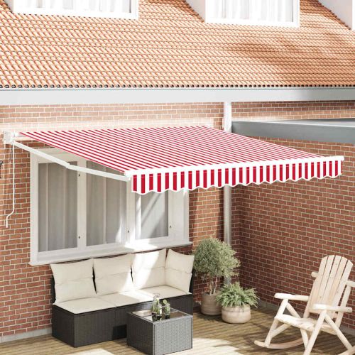 Електрически разтегателен навес Червено 300 x 250 cm