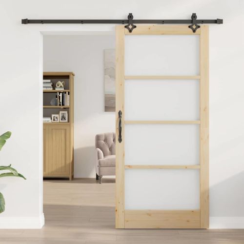 Преплъзваща се врата ORKDAL Естествено и черно 93 x 202 см