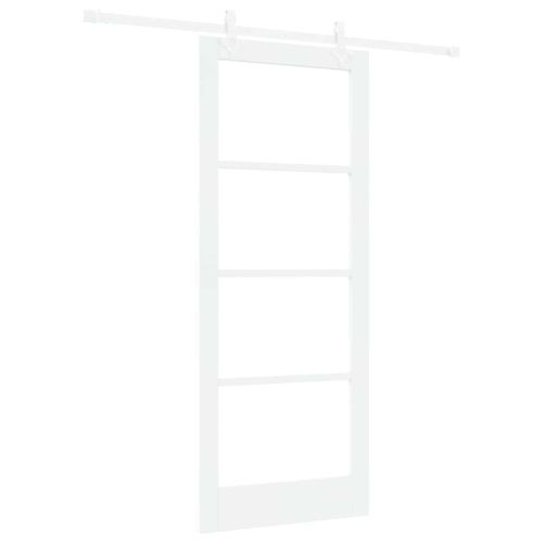 Преплъзваща се врата Бяло 83 x 202 см