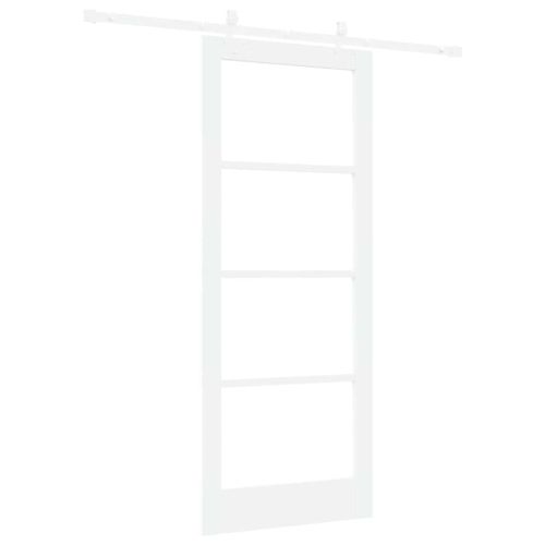 Преплъзваща се врата Бяло 83 x 202 см