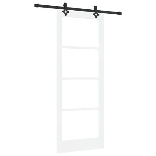 Преплъзваща се врата Бяло 83 х 211 см