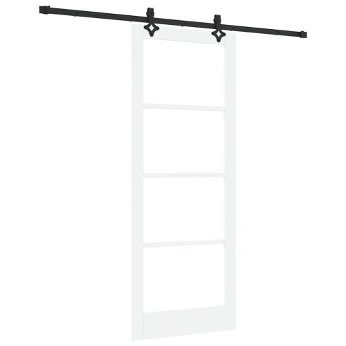 Преплъзваща се врата Бяло 83 х 211 см