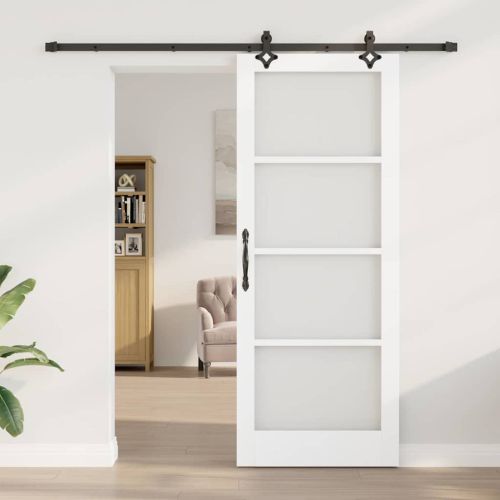 Преплъзваща се врата Бяло 83 х 211 см