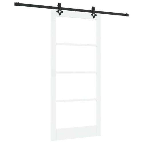 Преплъзваща се врата Бяло 93 x 202 см