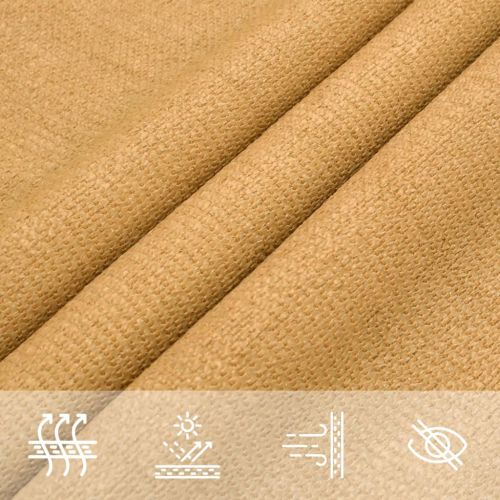 Платно-сенник, 160 г/м², квадратно, пясъчно, 2x2 м, HDPE