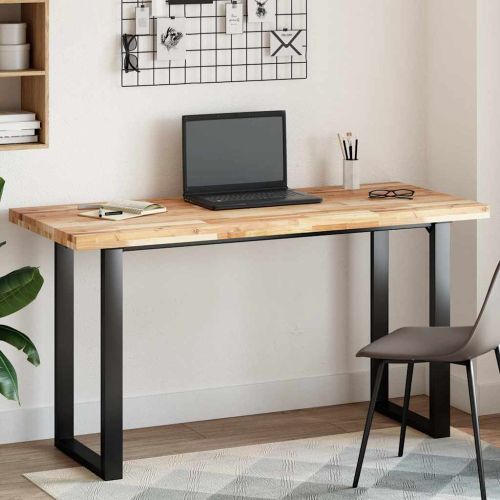 Плот за маса, правоъгълен, 140x60x4 см, акация масив