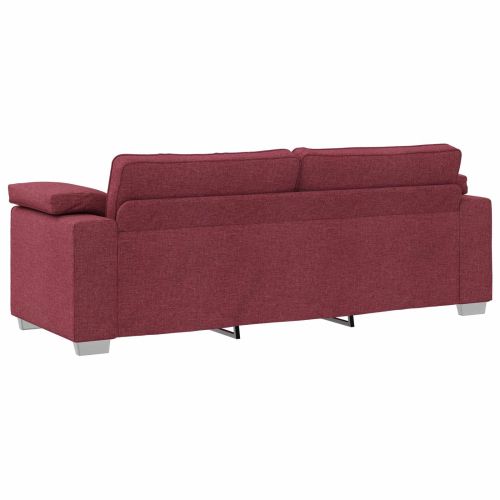 Диван 2 pcs Виненочервен 219 x 80 x 82 см текстил