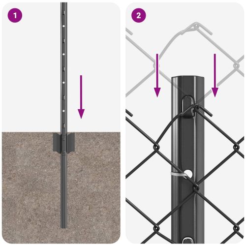 Ограда с пост Сиво