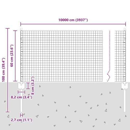 Ограда с пост Сиво