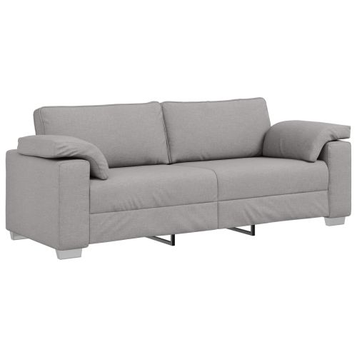 Диван 2 pcs Облачно сиво 219 x 80 x 82 см текстил