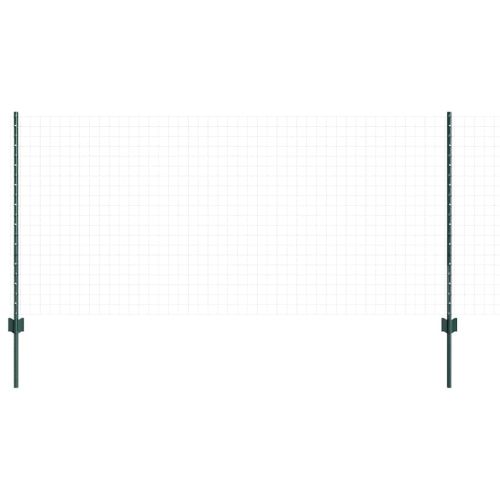 Стълб за ограда. 5 pcs Зелен 140 cm Стомана