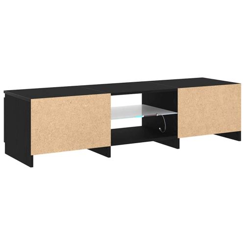 ТВ шкаф Черния дъб 140 x 38,5 x 36 см Инженерно дърво