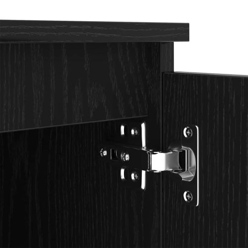 ТВ шкаф Черния дъб 140 x 38,5 x 36 см Инженерно дърво