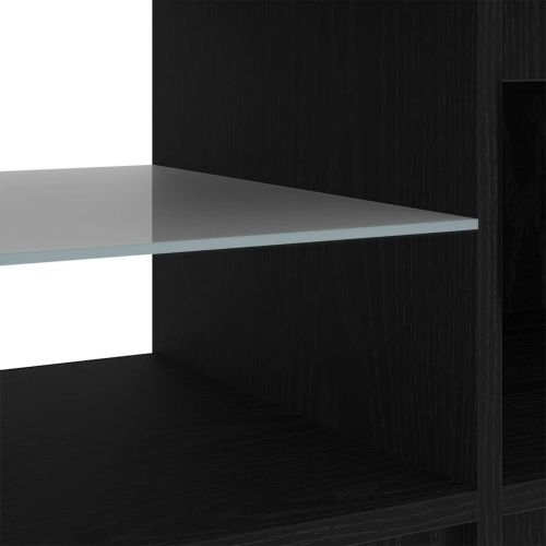 ТВ шкаф Черния дъб 140 x 38,5 x 36 см Инженерно дърво