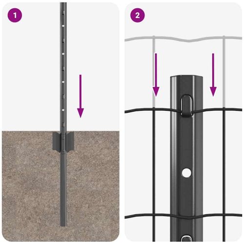 Ограда с пост Сив