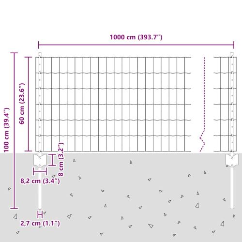 Ограда с пост Сив