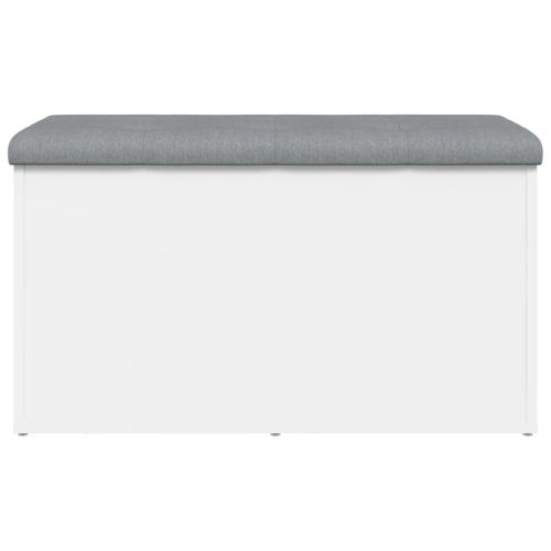 Пейка за съхранение, бяла, 82x42x45 см, инженерно дърво