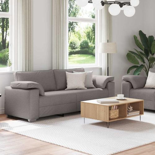 Диван 2 pcs Таупе 219 x 80 x 82 см текстил