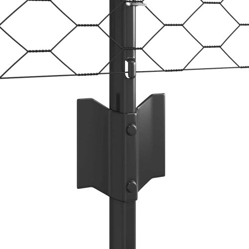 Шестоъградно ограждение с кол 10 x 0,4 m ПВЦ-обработена стомана