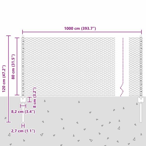 Ограда с пост Сиво