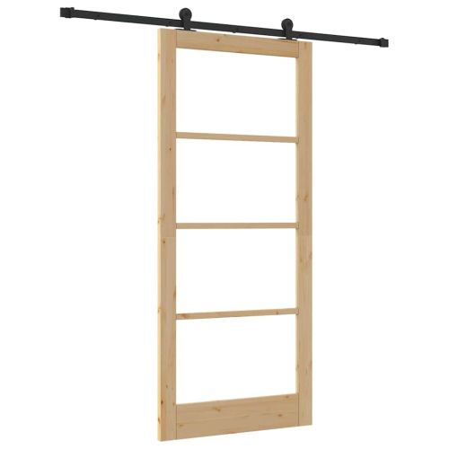 Преплъзваща се врата ORKDAL Естествено и черно 93 x 211 см