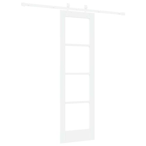 Преплъзваща се врата 61 x 198,5 см Бяло