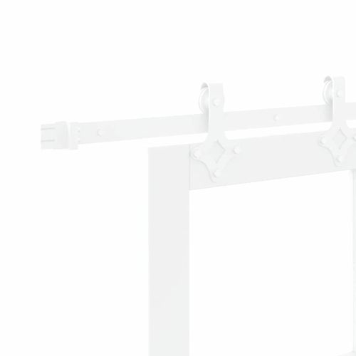 Преплъзваща се врата 61 x 198,5 см Бяло