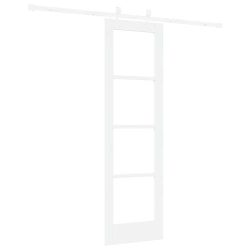 Преплъзваща се врата 61 x 198,5 см Бяло